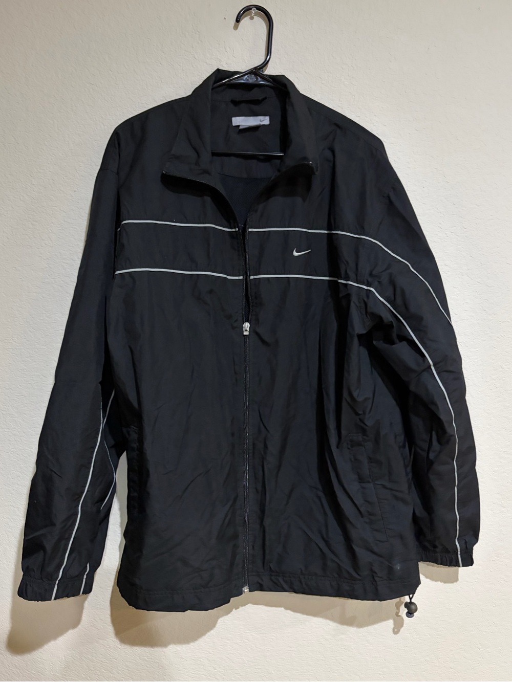 Vintage Y2K Nike Active Windbreaker Jacket Black Large #118245